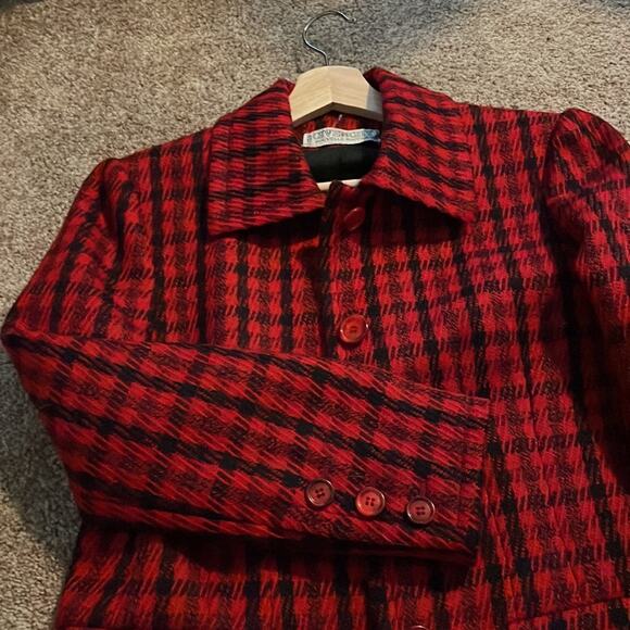 Givenchy plaid blazer jacket 80s - Picture 3 of 12